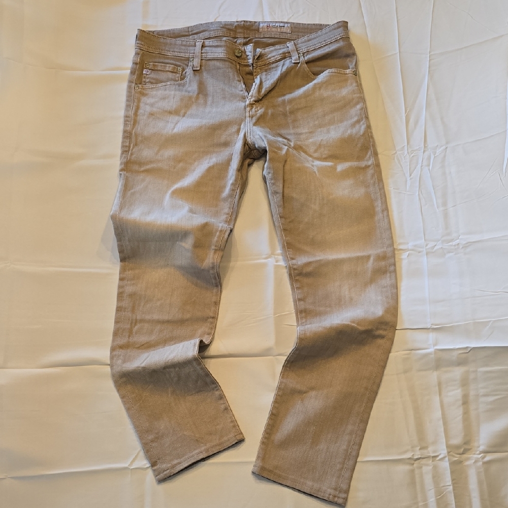 Men's Slim Fit Beige Jeans